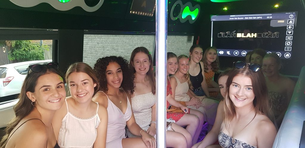 teens party bus and limo parties
